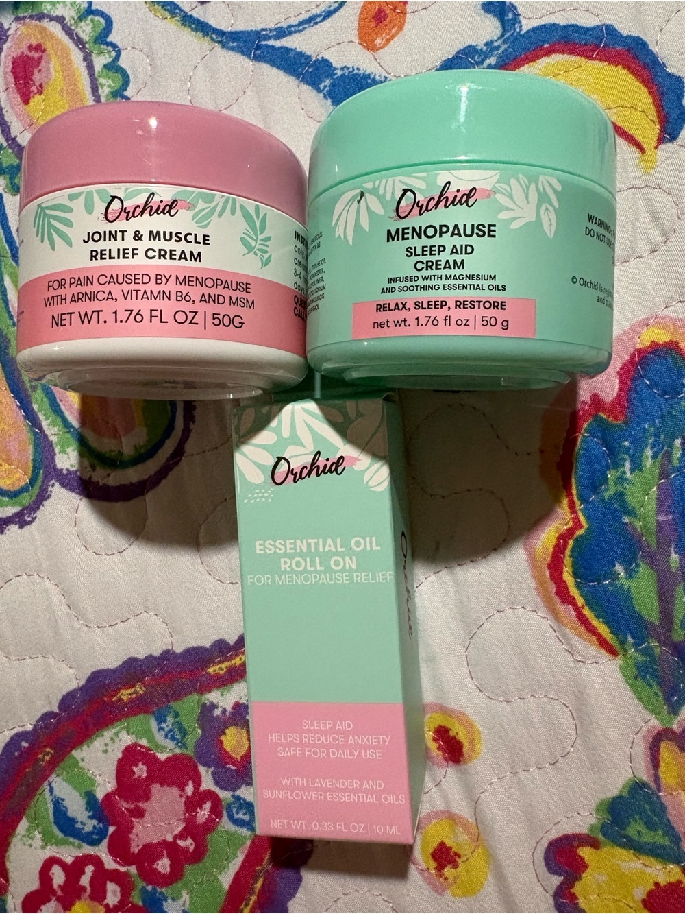 Menopause Sleep Aid Cream & Joint & Muscle Relief Cream — Pink & Mint